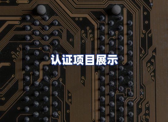 认证项目展示